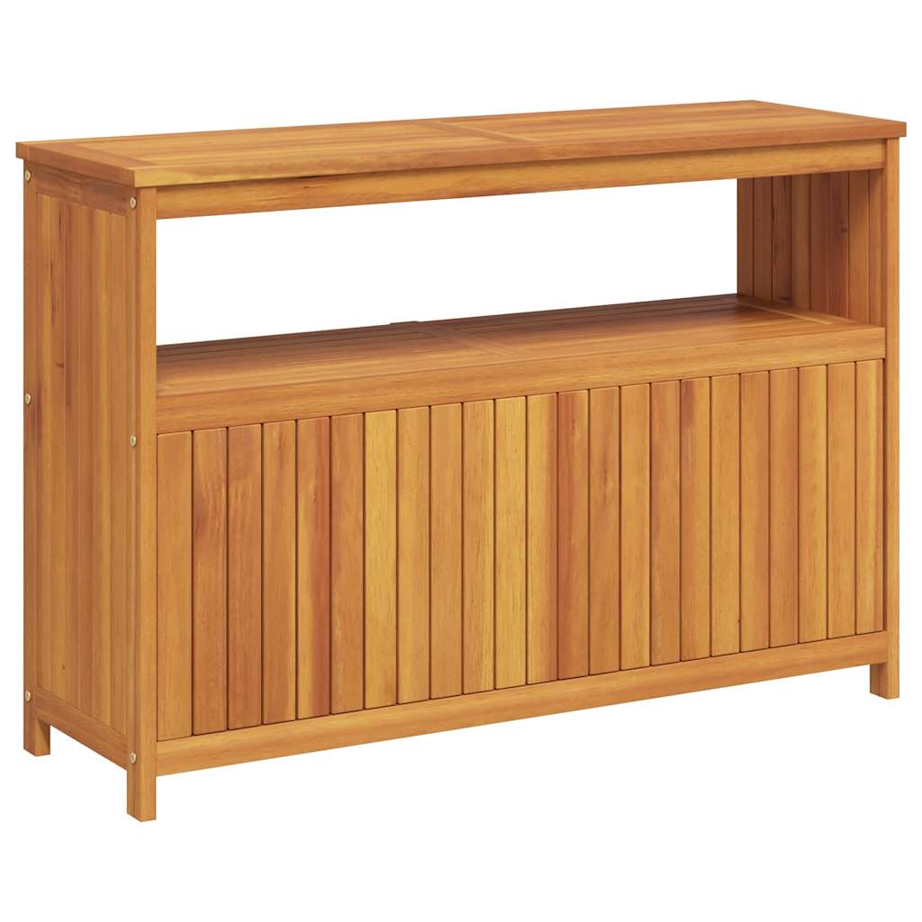 vidaXL Garden Console Table 110x35x75 cm Solid Wood Acacia - Brown