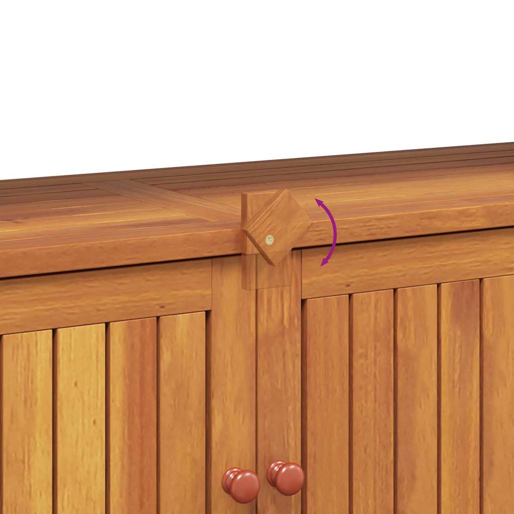 vidaXL Garden Console Table 110x35x75 cm Solid Wood Acacia - Brown