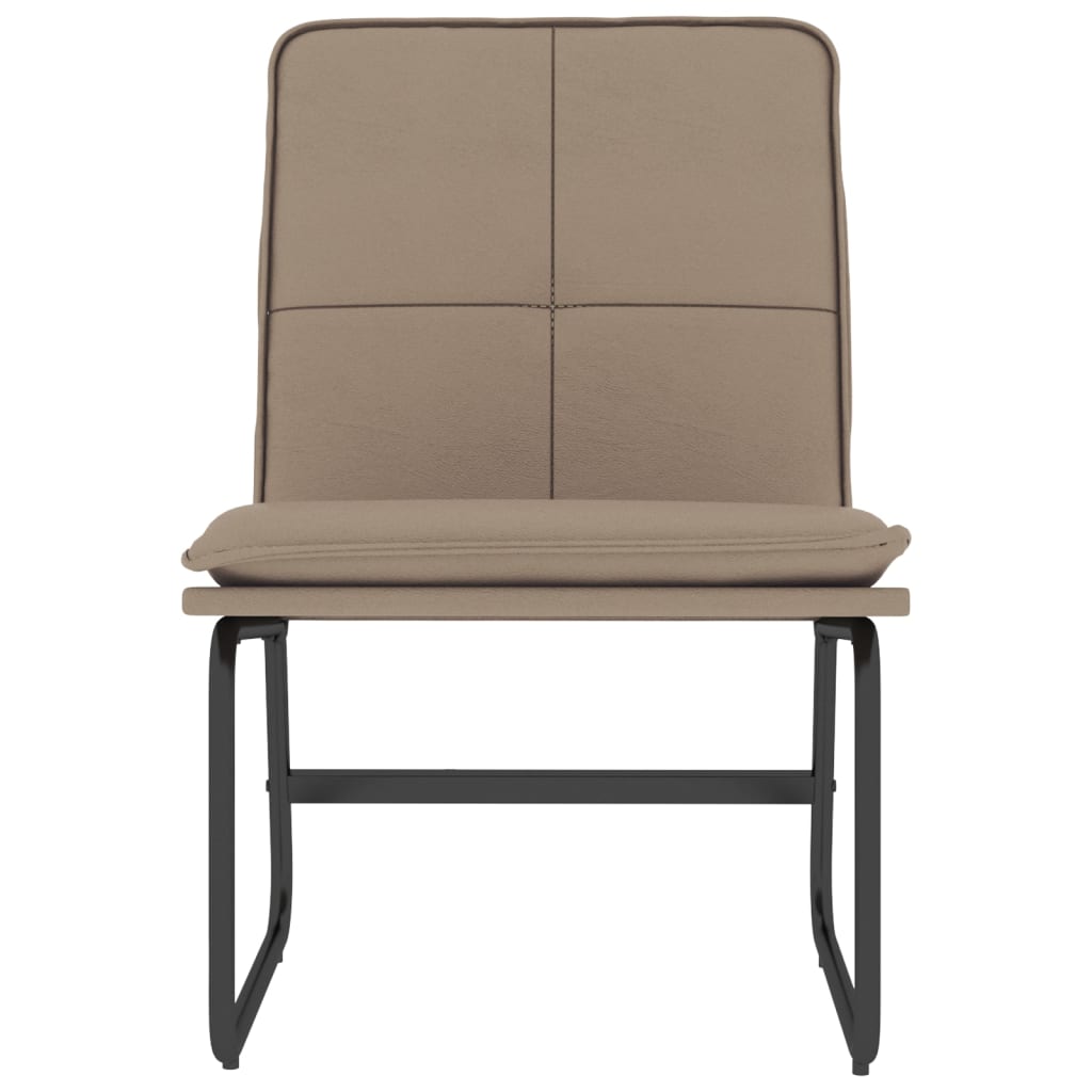 vidaXL Lounge Chair Cappuccino 54x75x76 cm Faux Leather - Brown