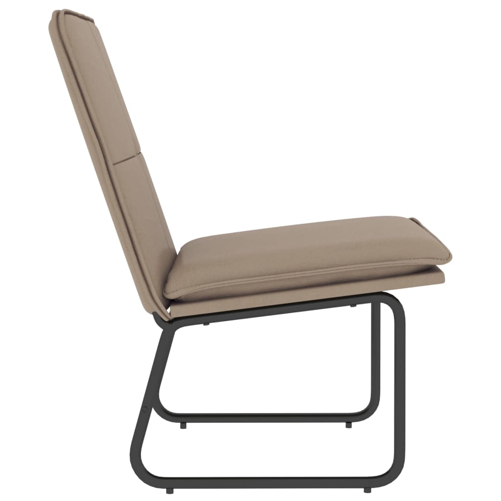 vidaXL Lounge Chair Cappuccino 54x75x76 cm Faux Leather - Brown
