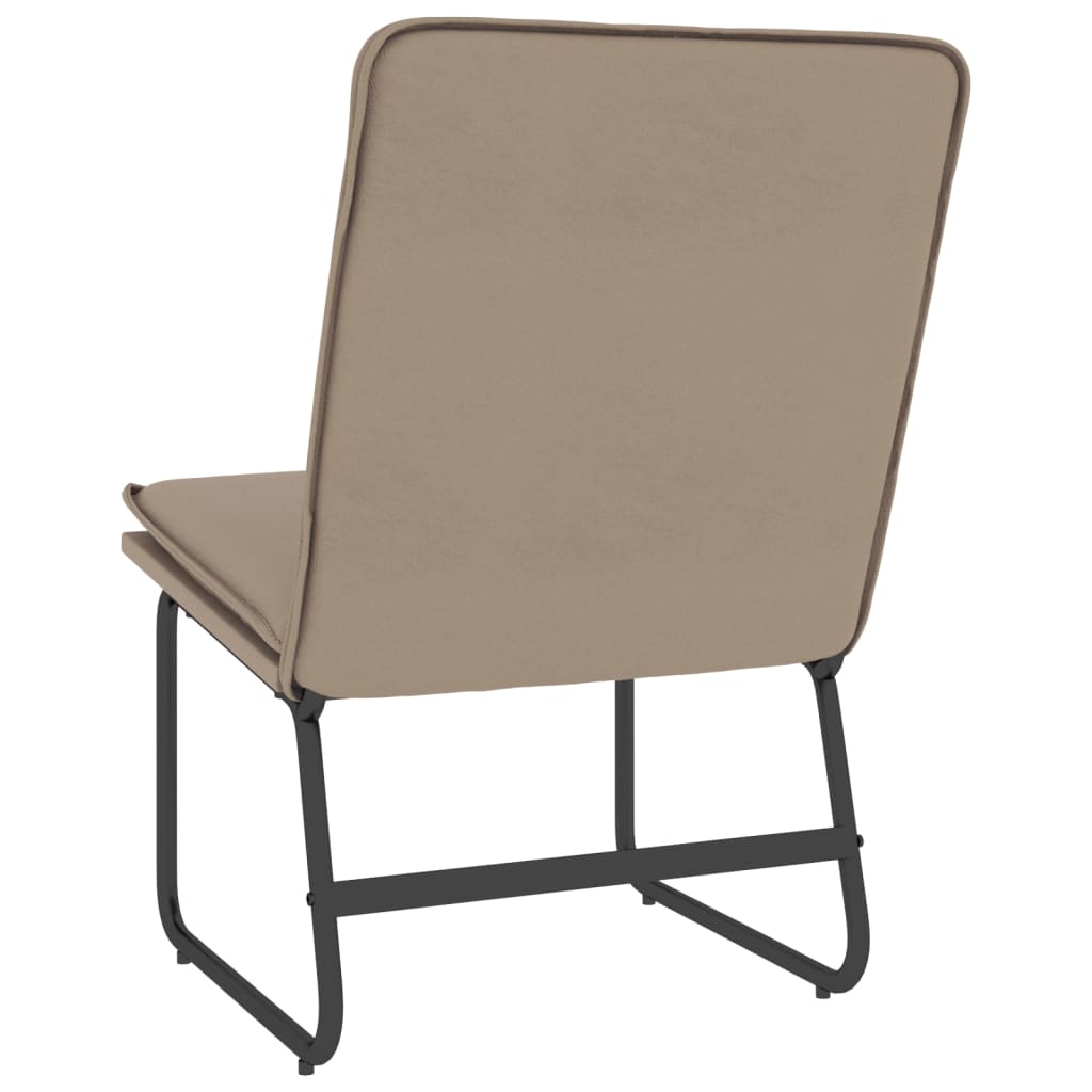vidaXL Lounge Chair Cappuccino 54x75x76 cm Faux Leather - Brown