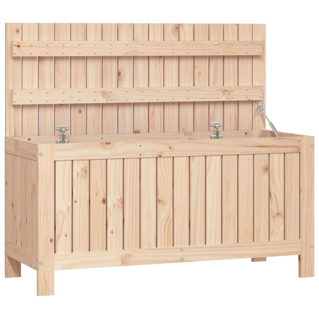 vidaXL Garden Storage Box 108x42.5x54 cm Solid Wood Pine - Brown
