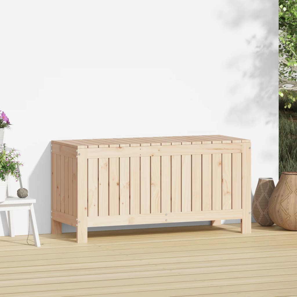 vidaXL Garden Storage Box 108x42.5x54 cm Solid Wood Pine - Brown