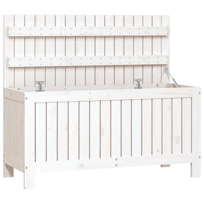 vidaXL Garden Storage Box White 108x42.5x54 cm Solid Wood Pine