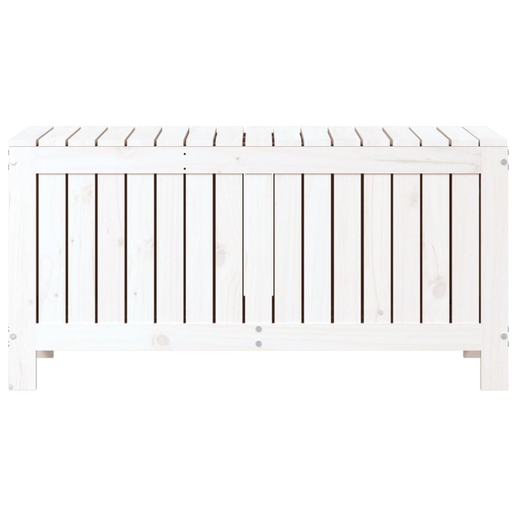 vidaXL Garden Storage Box White 108x42.5x54 cm Solid Wood Pine