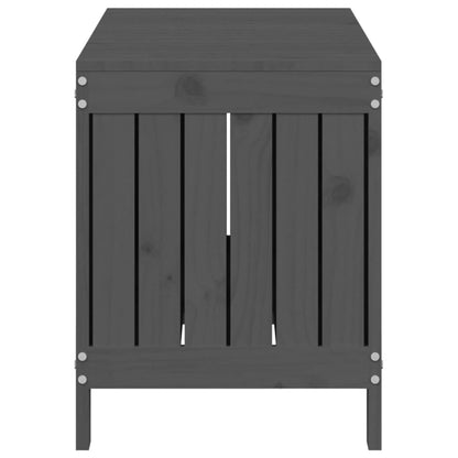 vidaXL Garden Storage Box Grey 108x42.5x54 cm Solid Wood Pine