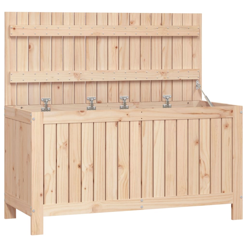 vidaXL Garden Storage Box 115x49x60 cm Solid Wood Pine - Brown