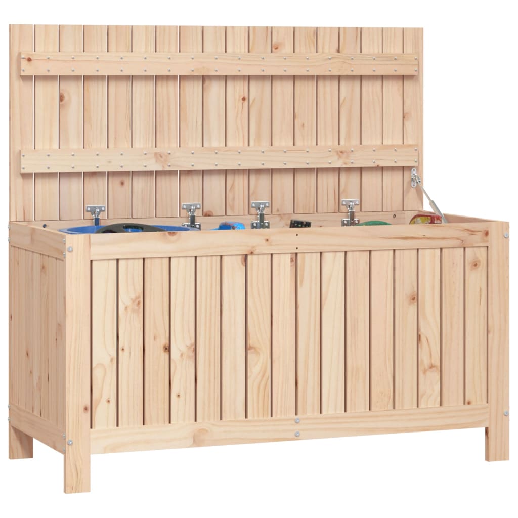 vidaXL Garden Storage Box 115x49x60 cm Solid Wood Pine - Brown