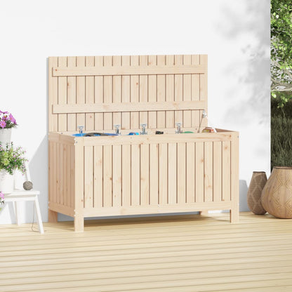 vidaXL Garden Storage Box 115x49x60 cm Solid Wood Pine - Brown