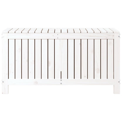 vidaXL Garden Storage Box White 115x49x60 cm Solid Wood Pine