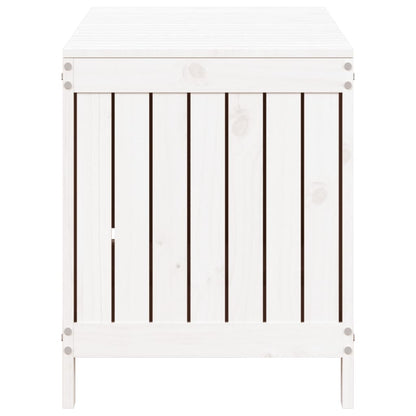 vidaXL Garden Storage Box White 115x49x60 cm Solid Wood Pine