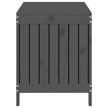 vidaXL Garden Storage Box Grey 115x49x60 cm Solid Wood Pine