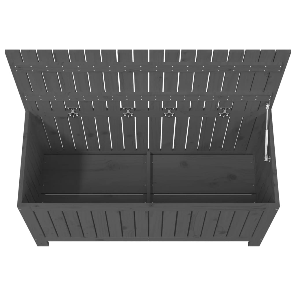 vidaXL Garden Storage Box Grey 115x49x60 cm Solid Wood Pine
