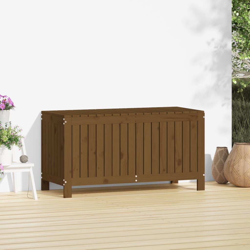vidaXL Garden Storage Box Honey Brown 115x49x60 cm Solid Wood Pine