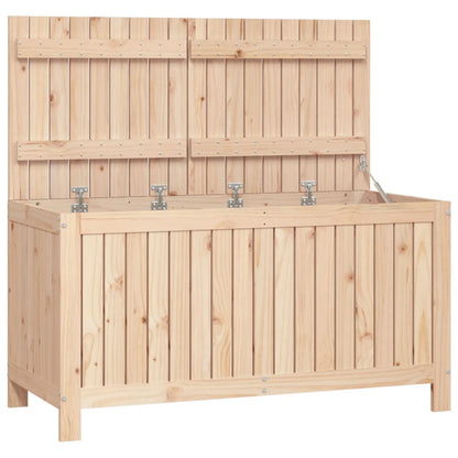 vidaXL Garden Storage Box 121x55x64 cm Solid Wood Pine - Brown
