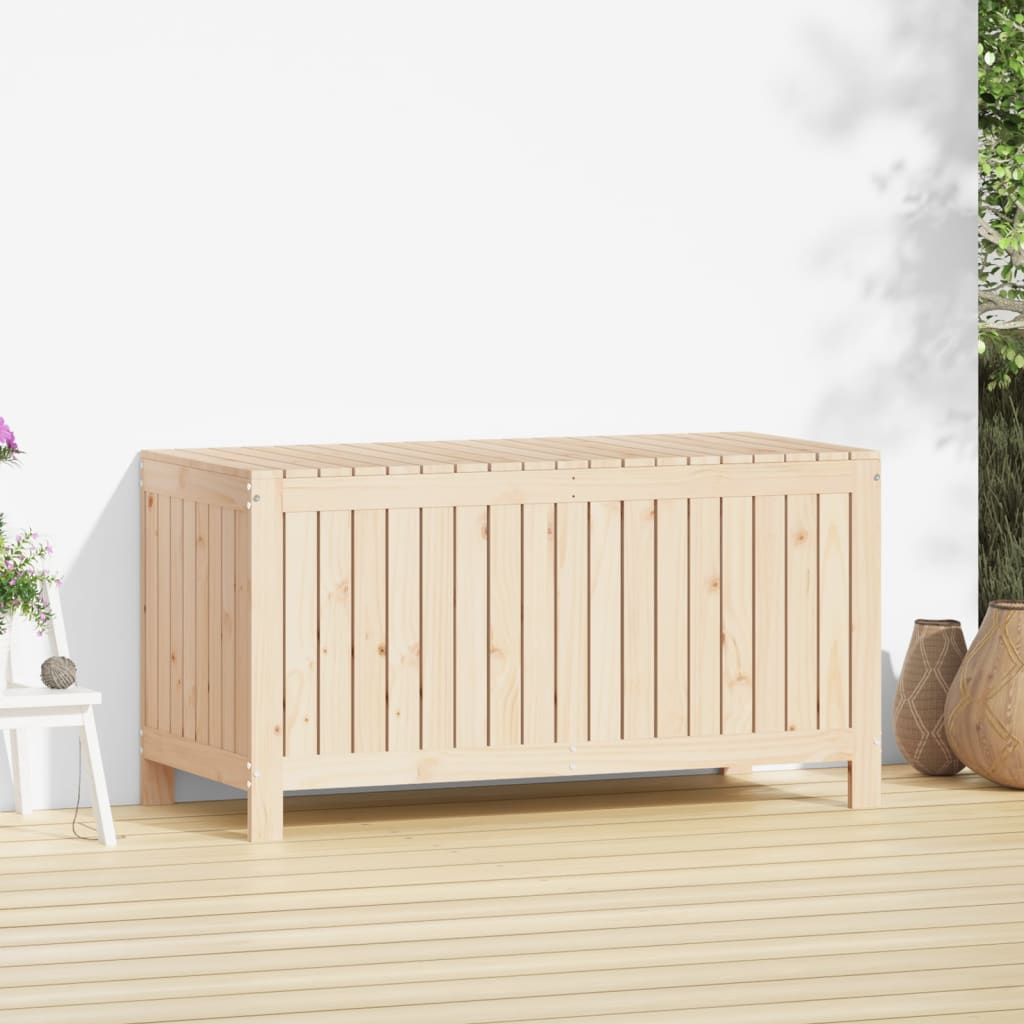 vidaXL Garden Storage Box 121x55x64 cm Solid Wood Pine - Brown