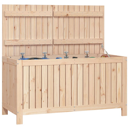vidaXL Garden Storage Box 121x55x64 cm Solid Wood Pine - Brown