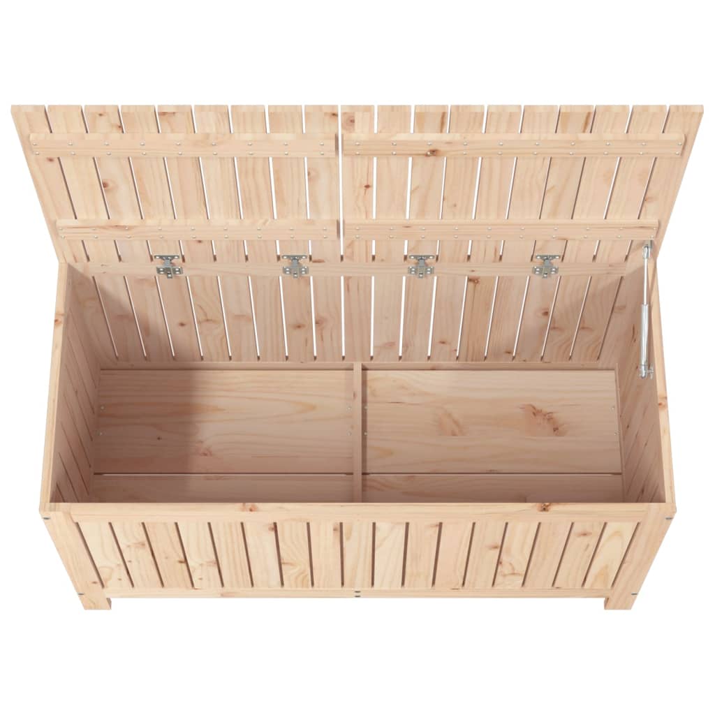 vidaXL Garden Storage Box 121x55x64 cm Solid Wood Pine - Brown