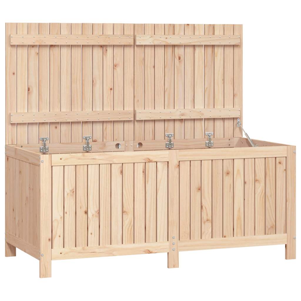 vidaXL Garden Storage Box | Natural Wood | Solid Pine Wood | Large - Brown - 147 x 68 x 64 cm