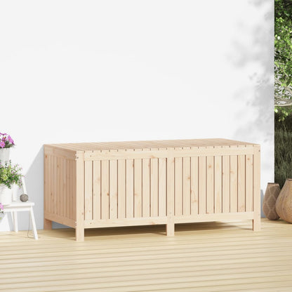 vidaXL Garden Storage Box | Natural Wood | Solid Pine Wood | Large - Brown - 147 x 68 x 64 cm