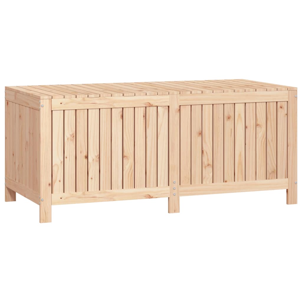 vidaXL Garden Storage Box | Natural Wood | Solid Pine Wood | Large - Brown - 147 x 68 x 64 cm
