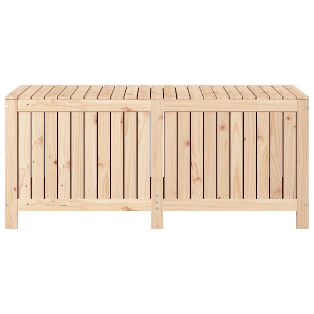 vidaXL Garden Storage Box | Natural Wood | Solid Pine Wood | Large - Brown - 147 x 68 x 64 cm