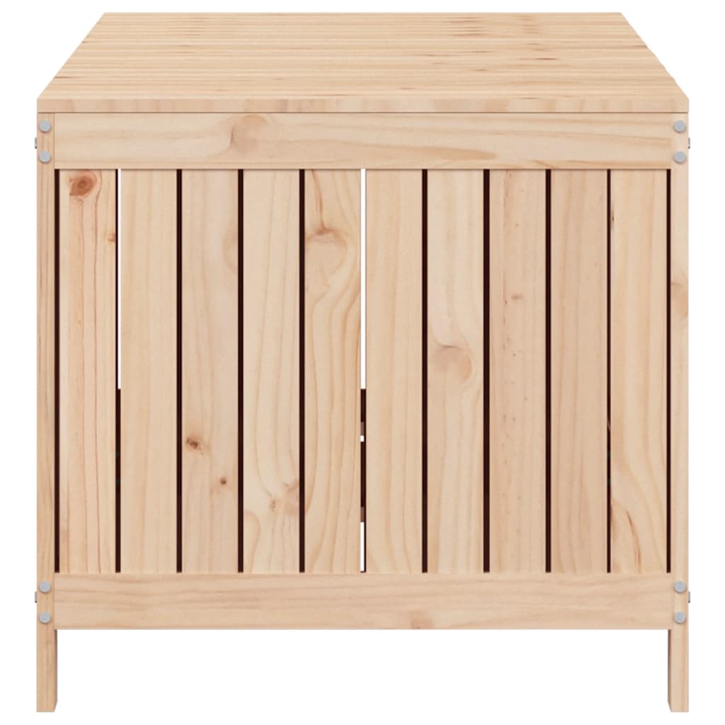 vidaXL Garden Storage Box | Natural Wood | Solid Pine Wood | Large - Brown - 147 x 68 x 64 cm