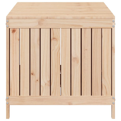 vidaXL Garden Storage Box | Natural Wood | Solid Pine Wood | Large - Brown - 147 x 68 x 64 cm