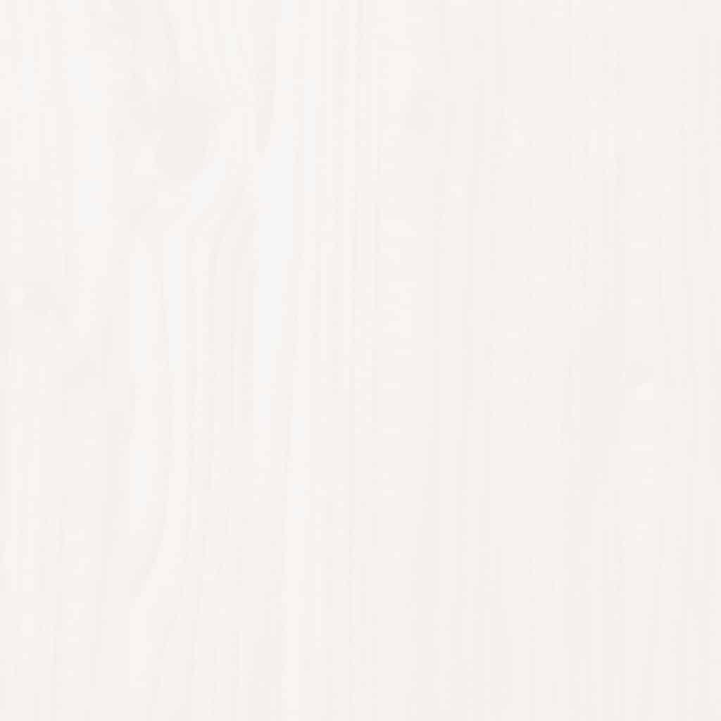 vidaXL Garden Storage Box | White | Solid Pine Wood | Medium - 147 x 68 x 64 cm
