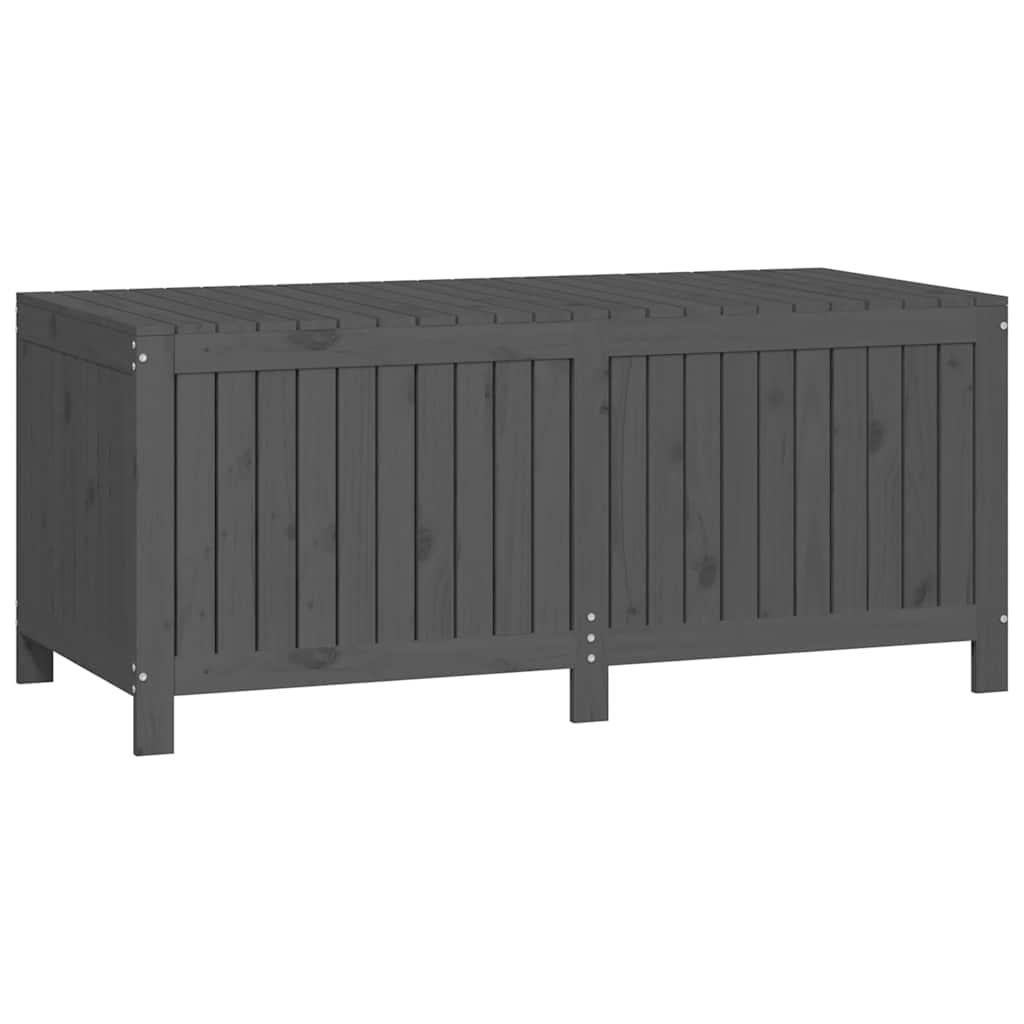 vidaXL Garden Storage Box | Grey | Solid Pine Wood | Large | Rustic | Durable - 147 x 68 x 64 cm