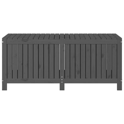 vidaXL Garden Storage Box | Grey | Solid Pine Wood | Large | Rustic | Durable - 147 x 68 x 64 cm