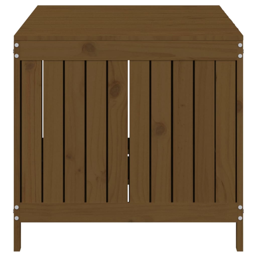 vidaXL Garden Storage Box | Honey brown | Solid pine wood | 147x68x64 cm