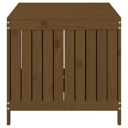 vidaXL Garden Storage Box | Honey brown | Solid pine wood | 147x68x64 cm
