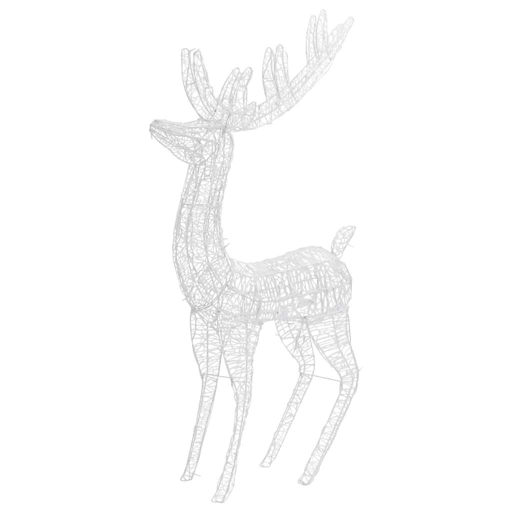 vidaXL XXL Acrylic Christmas Reindeers 250 LED 3 pcs 180 cm Warm White - 96 x 40 x 180 cm