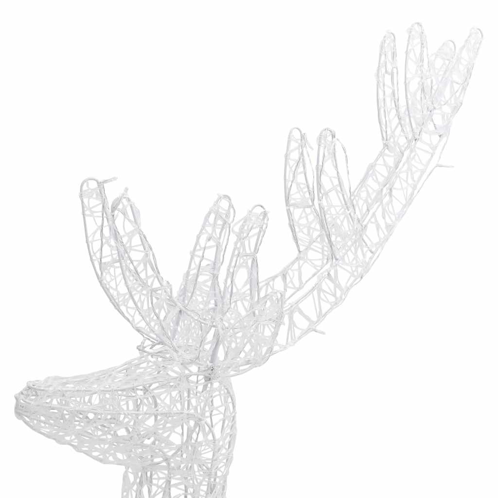 vidaXL XXL Acrylic Christmas Reindeers 250 LED 3 pcs 180 cm Warm White - 96 x 40 x 180 cm