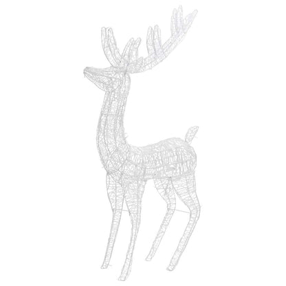 vidaXL XXL Acrylic Christmas Reindeers 250 LED 3 pcs 180 cm Blue - White - 96 x 40 x 180 cm