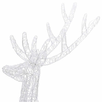 vidaXL XXL Acrylic Christmas Reindeers 250 LED 3 pcs 180 cm Multicolour - 96 x 40 x 180 cm