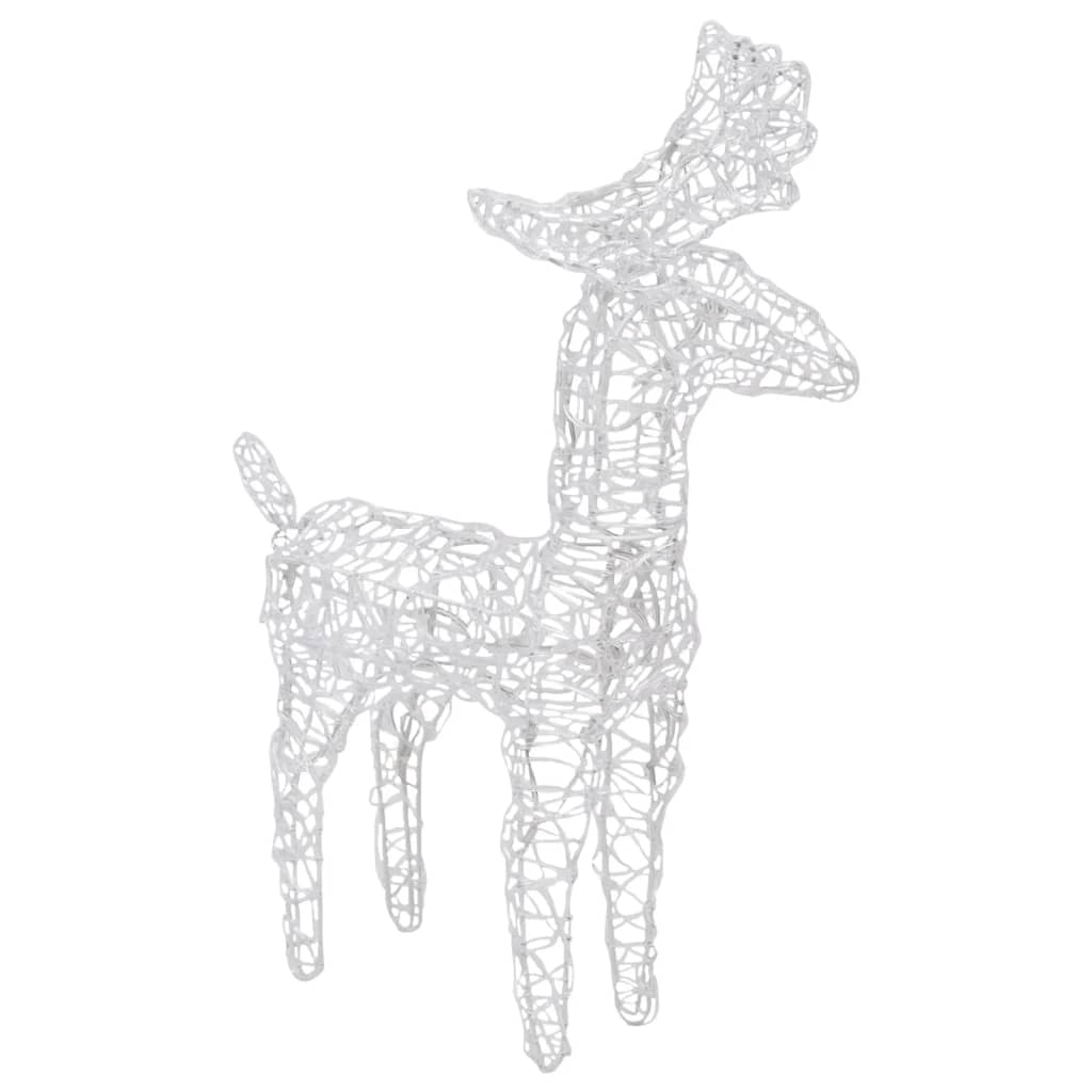 vidaXL Christmas Reindeers 6 pcs Multicolour 240 LEDs Acrylic - 43 x 11 x 55 cm