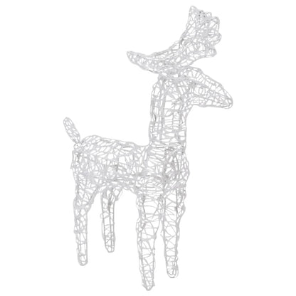 vidaXL Christmas Reindeers 6 pcs Multicolour 240 LEDs Acrylic - 43 x 11 x 55 cm