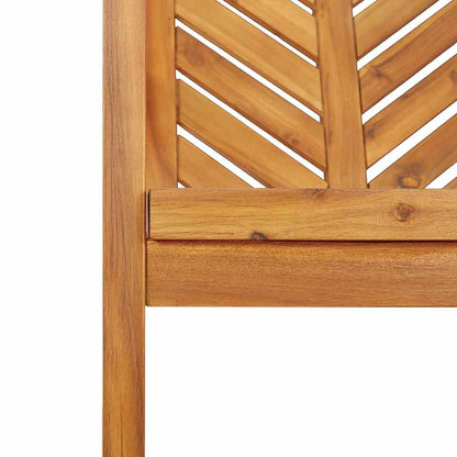 vidaXL Garden Dining Set 7 pcs Brown Solid Acacia Wood - 150 x 90 x 74 cm