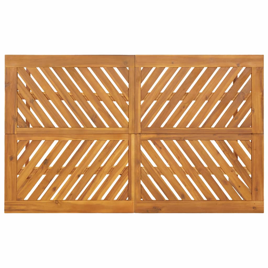 vidaXL Garden Dining Set 5 pcs Brown Solid Acacia Wood - 150 x 90 x 74 cm - 23560