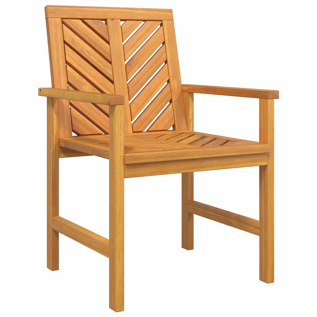 vidaXL Garden Dining Set 6 pcs Brown Solid Acacia Wood - 150 x 90 x 74 cm