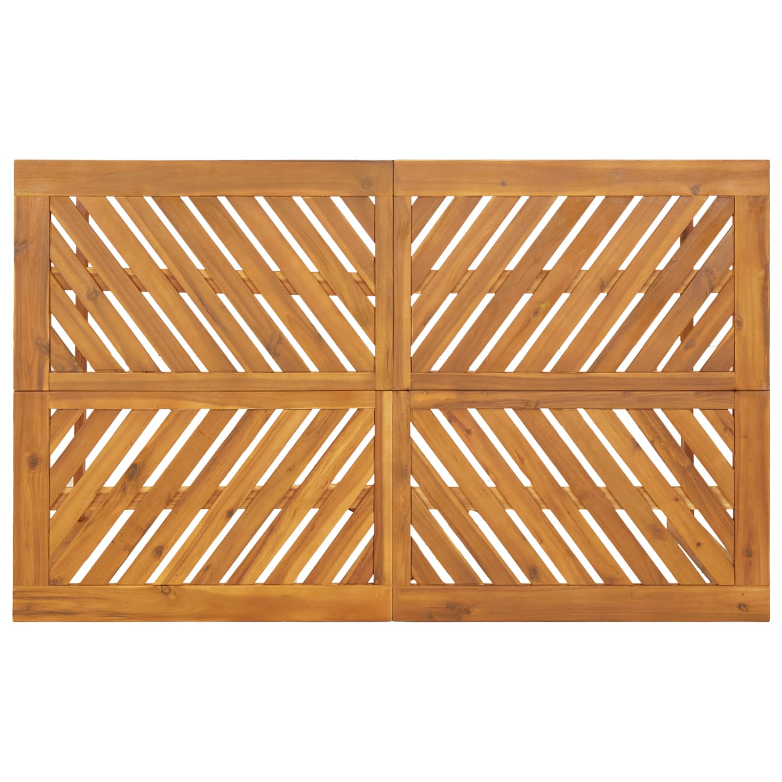 vidaXL Garden Dining Set 4 pcs Brown Solid Acacia Wood - 150 x 90 x 74 cm - 23579