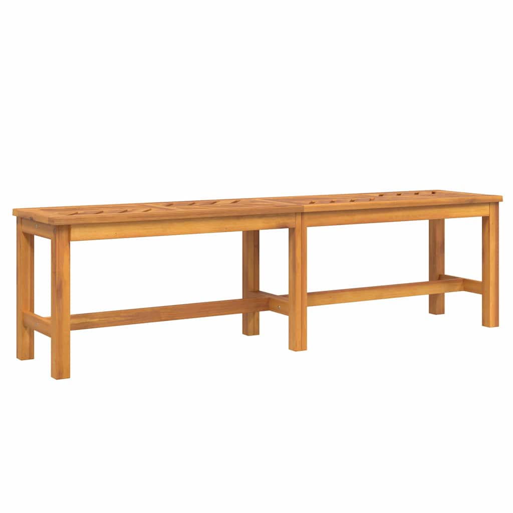 vidaXL Garden Dining Set 6 pcs Brown Solid Acacia Wood - 150 x 90 x 74 cm - 23587