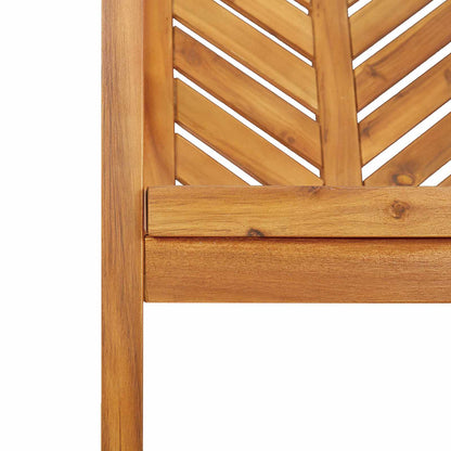 vidaXL Garden Dining Set 7 pcs Brown Solid Acacia Wood - 200 x 90 x 74 cm