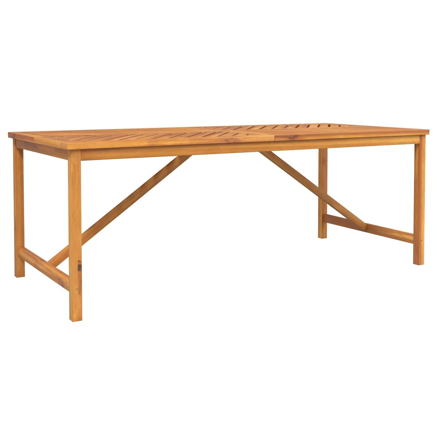 vidaXL Garden Dining Set 9 pcs Brown Solid Acacia Wood - 200 x 90 x 74 cm