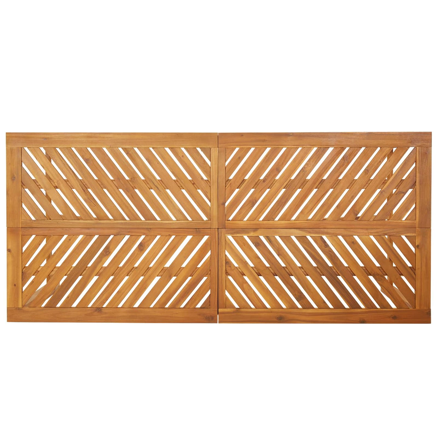 vidaXL Garden Dining Set 5 pcs Brown Solid Acacia Wood - 200 x 90 x 74 cm