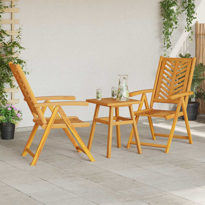 vidaXL Garden Dining Set 3 pcs Brown Solid Acacia Wood - 150 x 90 x 60 cm