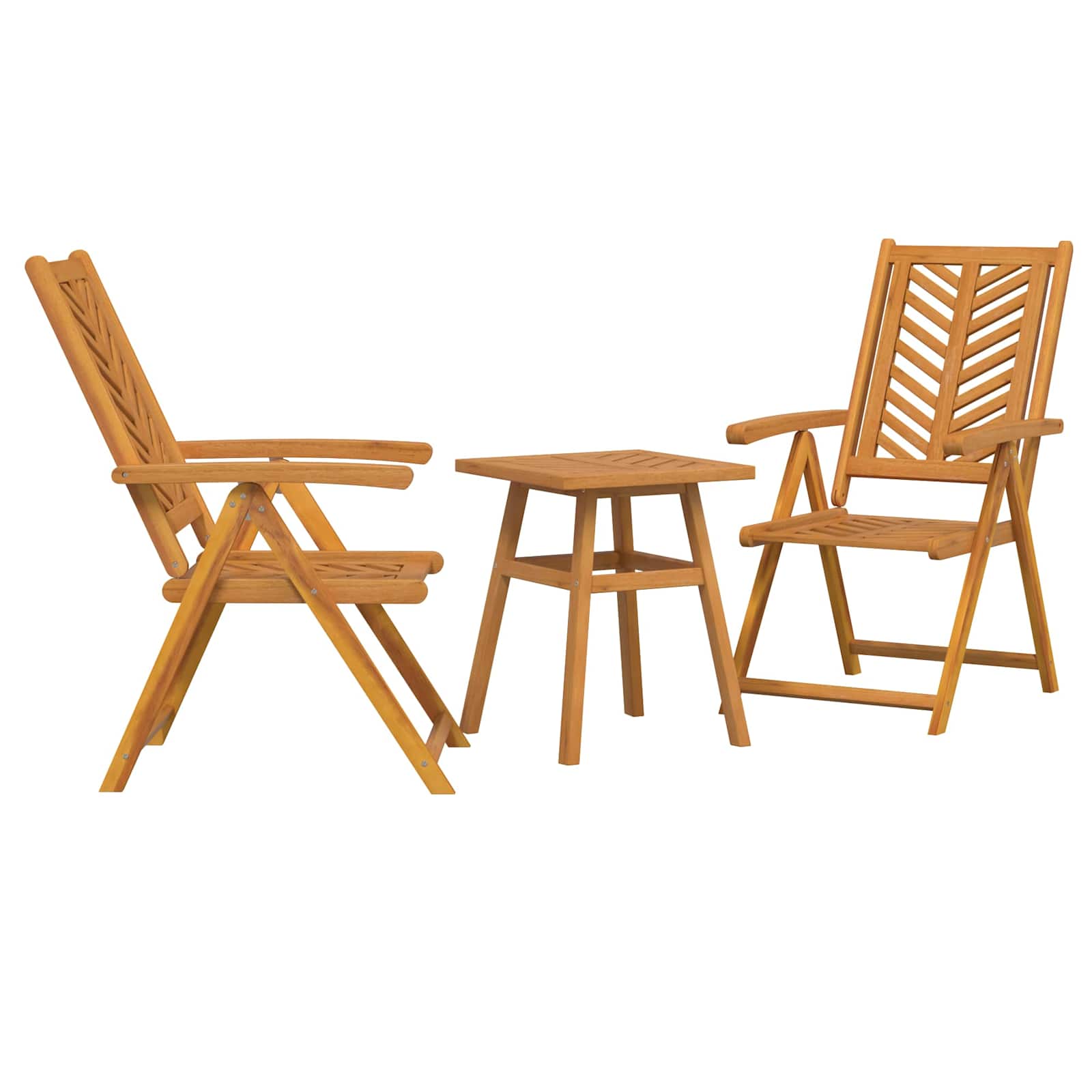 vidaXL Garden Dining Set 3 pcs Brown Solid Acacia Wood - 150 x 90 x 60 cm