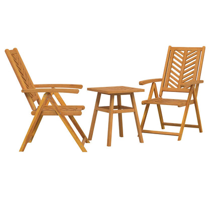 vidaXL Garden Dining Set 3 pcs Brown Solid Acacia Wood - 150 x 90 x 60 cm